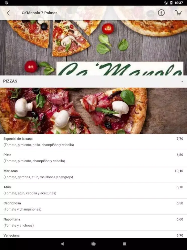 Ảnh chụp màn hình của Ca’Manolo