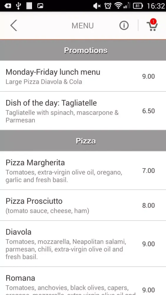 FoodBooking Screenshots