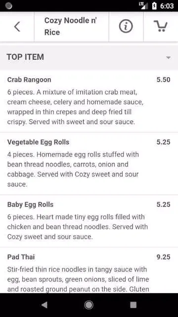 Cozy Noodle n' Rice Chicago Screenshots