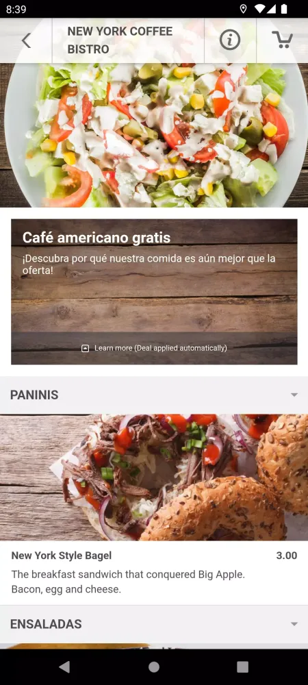NEW YORK COFFEE BISTRO Screenshots