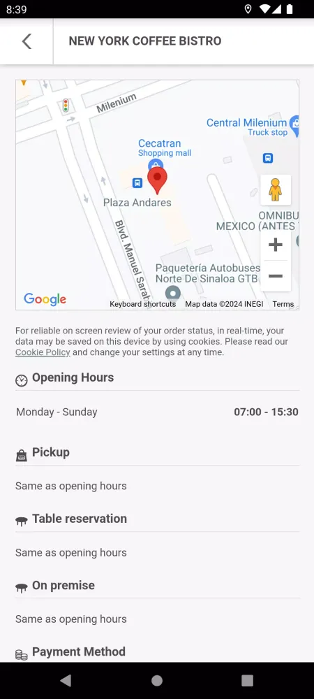 NEW YORK COFFEE BISTRO Screenshots