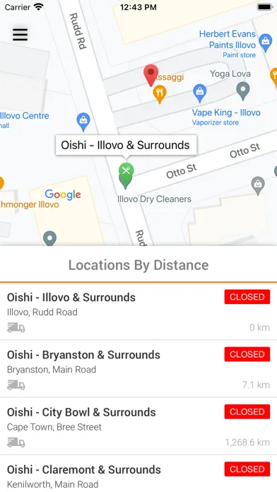 Oishi Sushi Delivery Ekran Görüntüleri