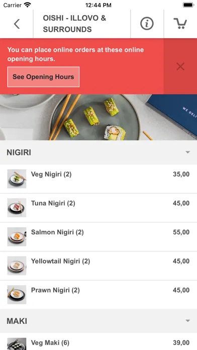 Oishi Sushi Delivery Ekran Görüntüleri