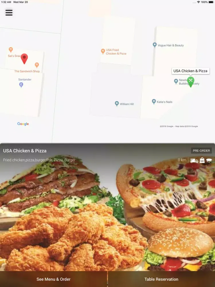 USA Chicken & Pizza Didcot iPad 应用截图