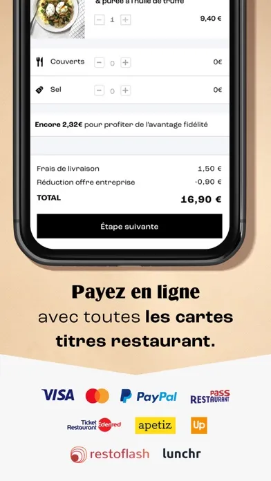 Tangkapan layar FoodChéri - Livraison de repas