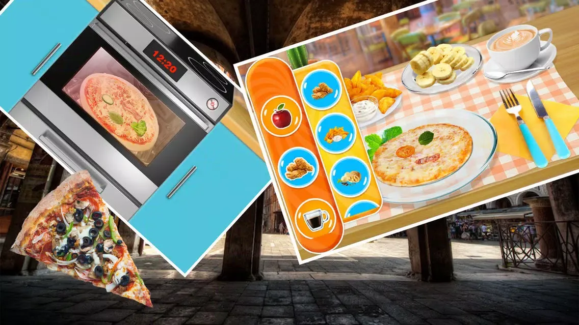 Tangkapan layar Pizza Maker!- My mini Food Shop