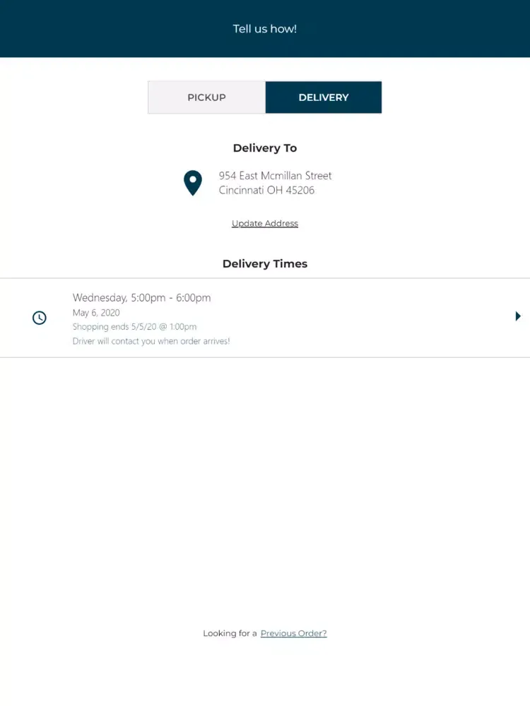 Meals on Wheels - SWOH iPad 应用截图