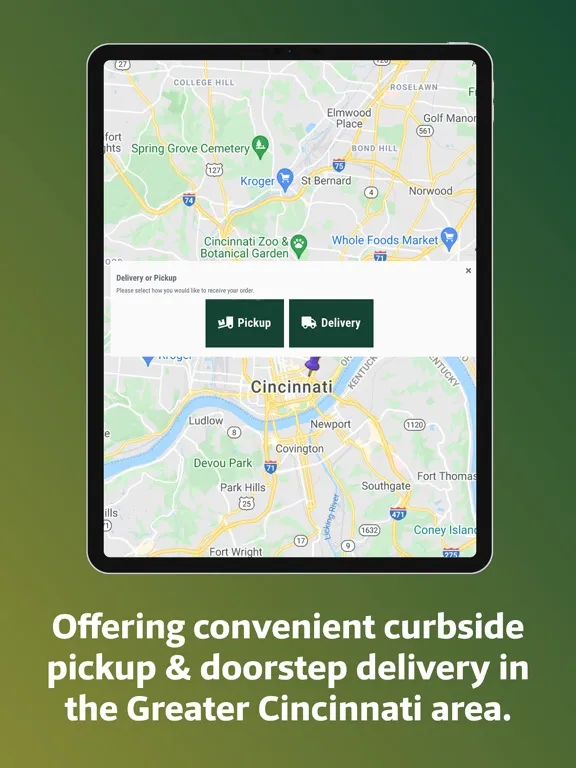 Tangkapan skrin Findlay Market Shopping App iPad 