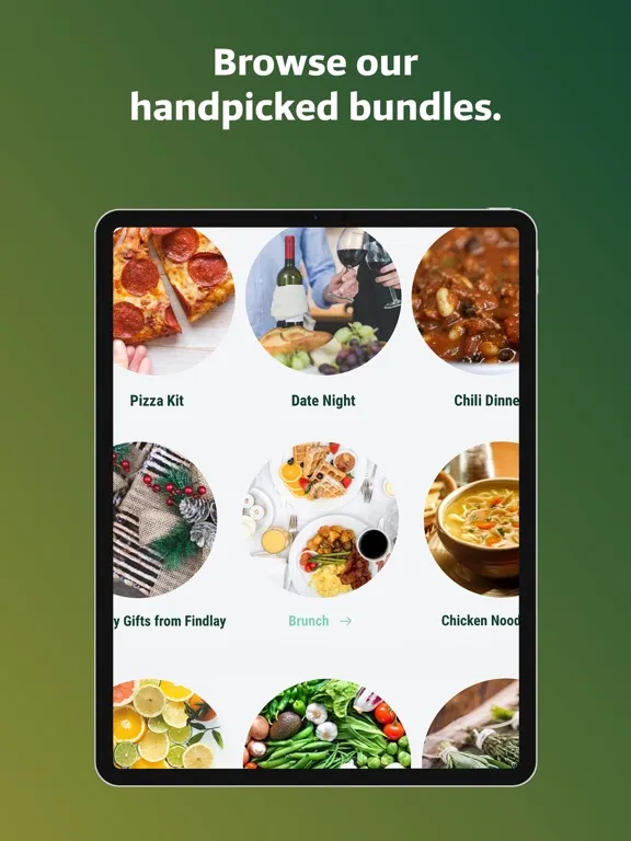 Tangkapan skrin Findlay Market Shopping App iPad 