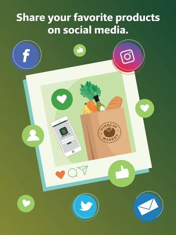 Tangkapan skrin Findlay Market Shopping App iPad 