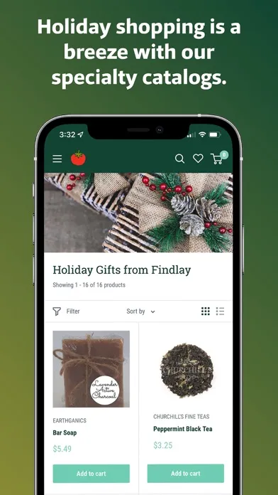 Tangkapan skrin Findlay Market Shopping App