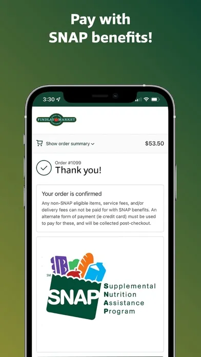 Tangkapan skrin Findlay Market Shopping App