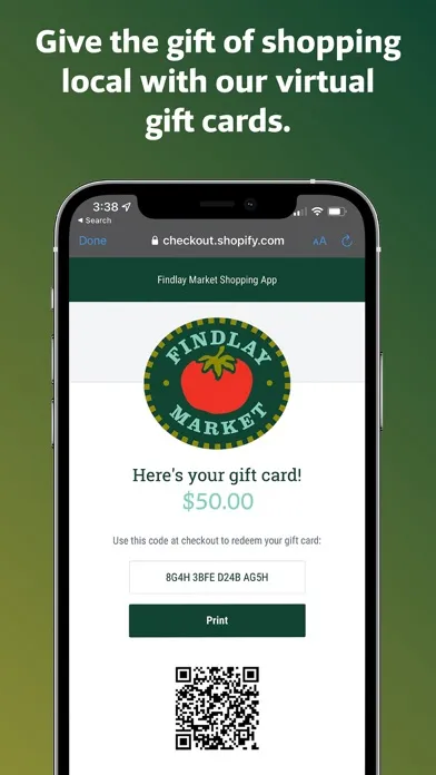 Tangkapan skrin Findlay Market Shopping App