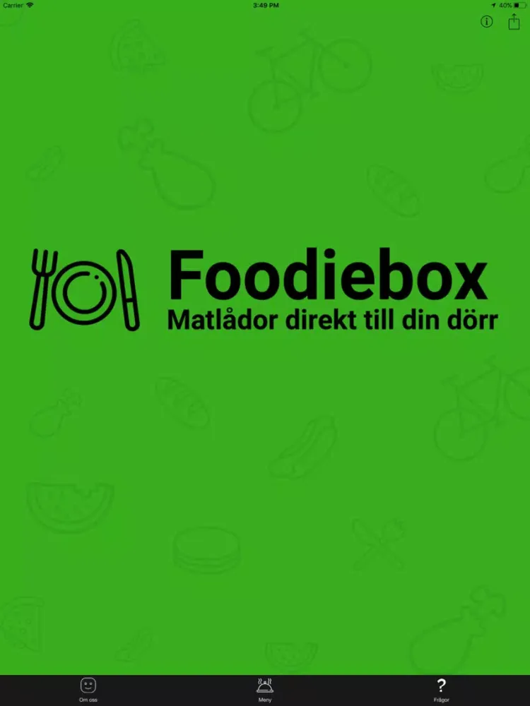 Foodiebox iPad  スクリーンショット