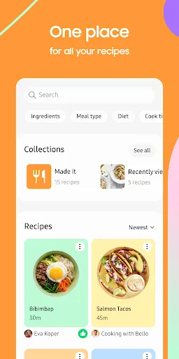 Samsung Food: Meal Planning Screenshots
