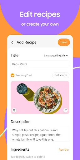Samsung Food: Meal Planning Screenshots