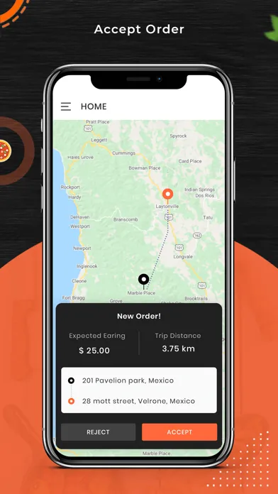 Capturas de pantalla de Foodie - Driver App