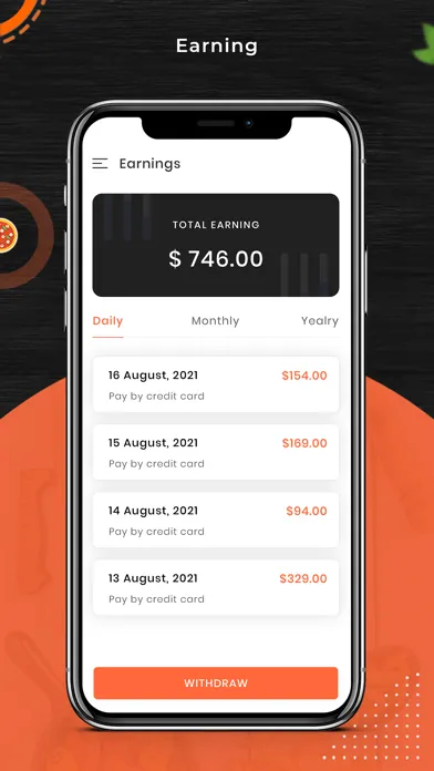 Capturas de pantalla de Foodie - Driver App