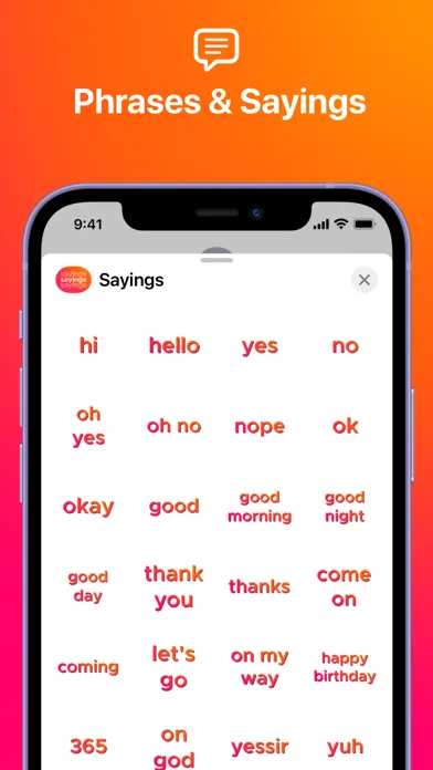 SAYINGS 3: Sticker Pack Screenshots