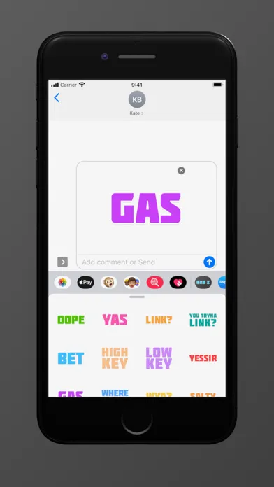 Capturas de tela do Gen Z Slang Sticker Pack