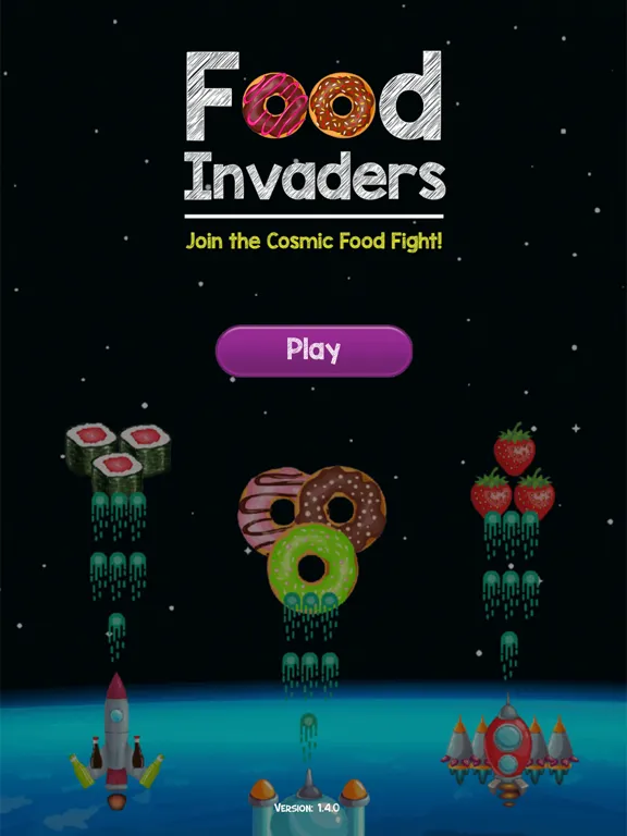 صور Food Invaders: Space Shooter iPad 