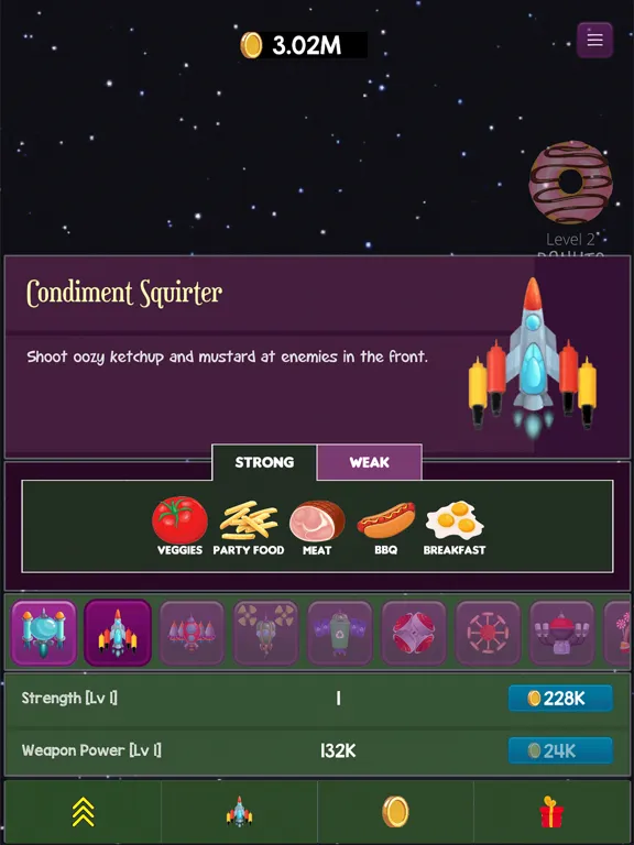 صور Food Invaders: Space Shooter iPad 