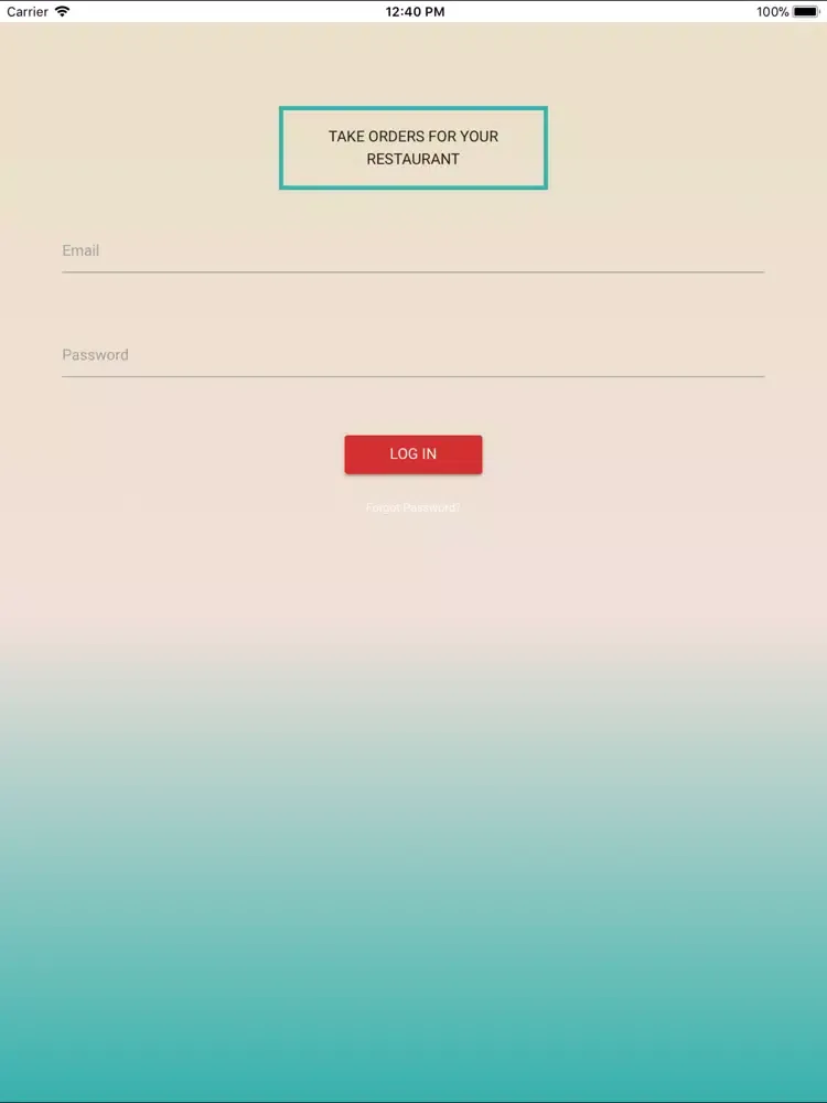 ภาพหน้าจอของ FoodLuck ORA iPad 