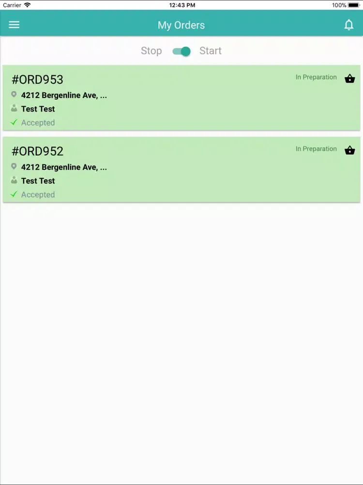 ภาพหน้าจอของ FoodLuck ORA iPad 