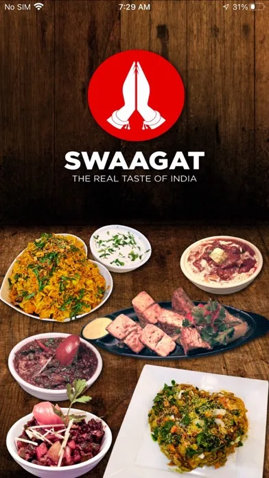 Capturas de tela do Swaagat Restaurant