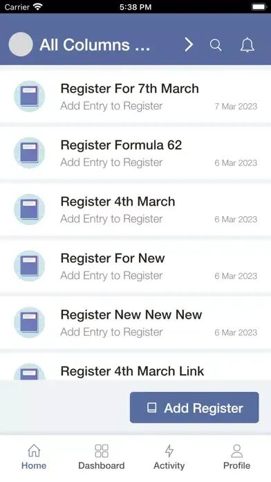 Capturas de pantalla de Record Book : Excel & Register