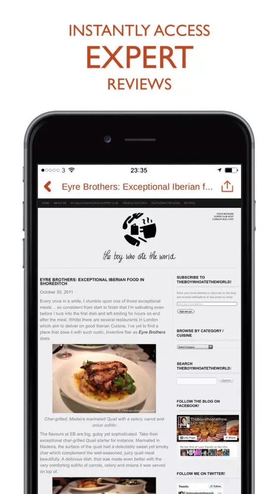 Ảnh chụp màn hình của FoodMood – London restaurants best matching your food mood