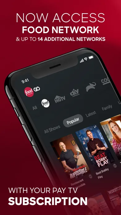 Food Network GO - Live TV应用截图