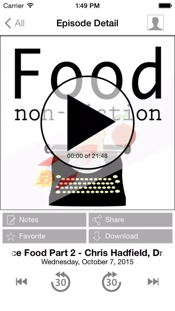 Capturas de tela do Food Non-Fiction