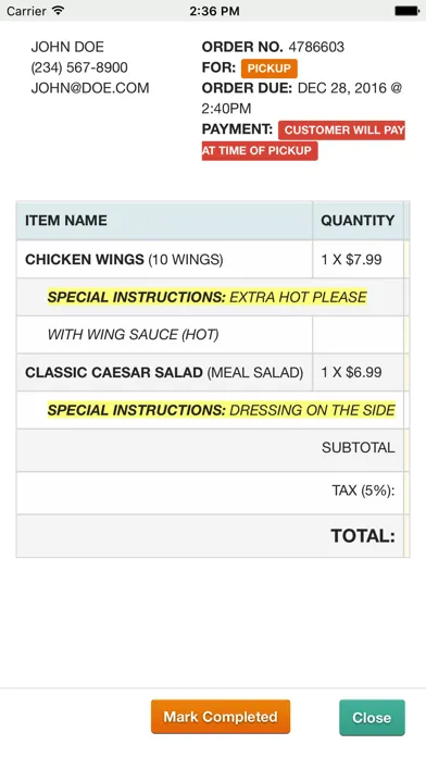 تصاویر Food Online Orders