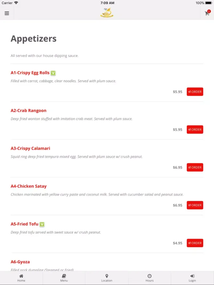 Subdragon 111 Restaurant iPad  স্ক্রিনশট