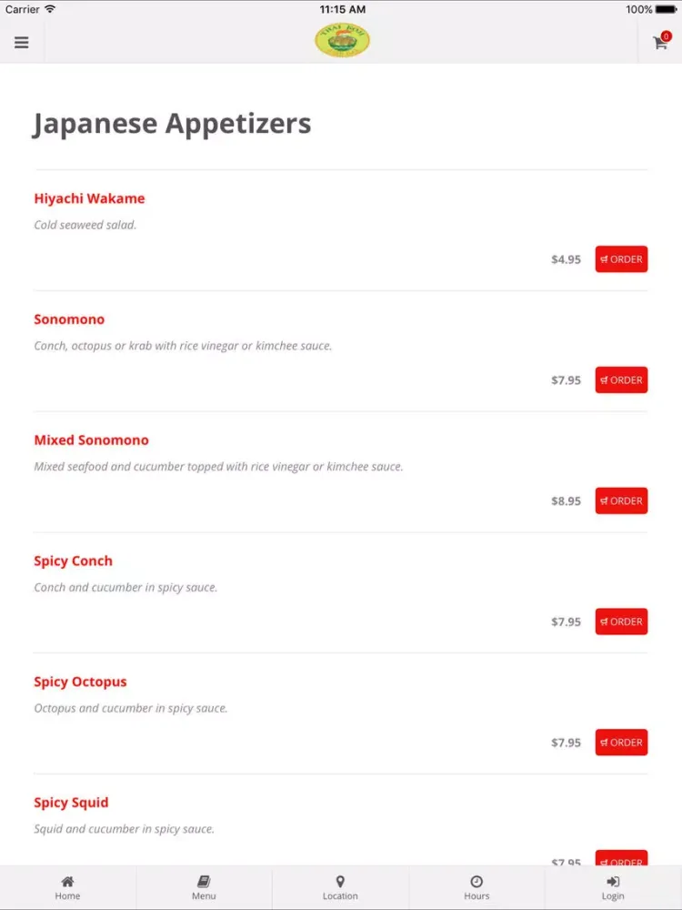 Thai Koji & Sushi Bar iPad 应用截图