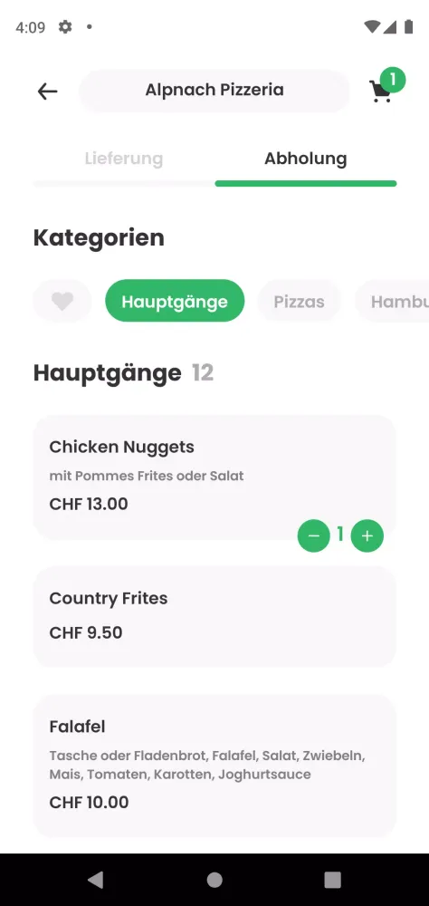 Food Order應用截圖