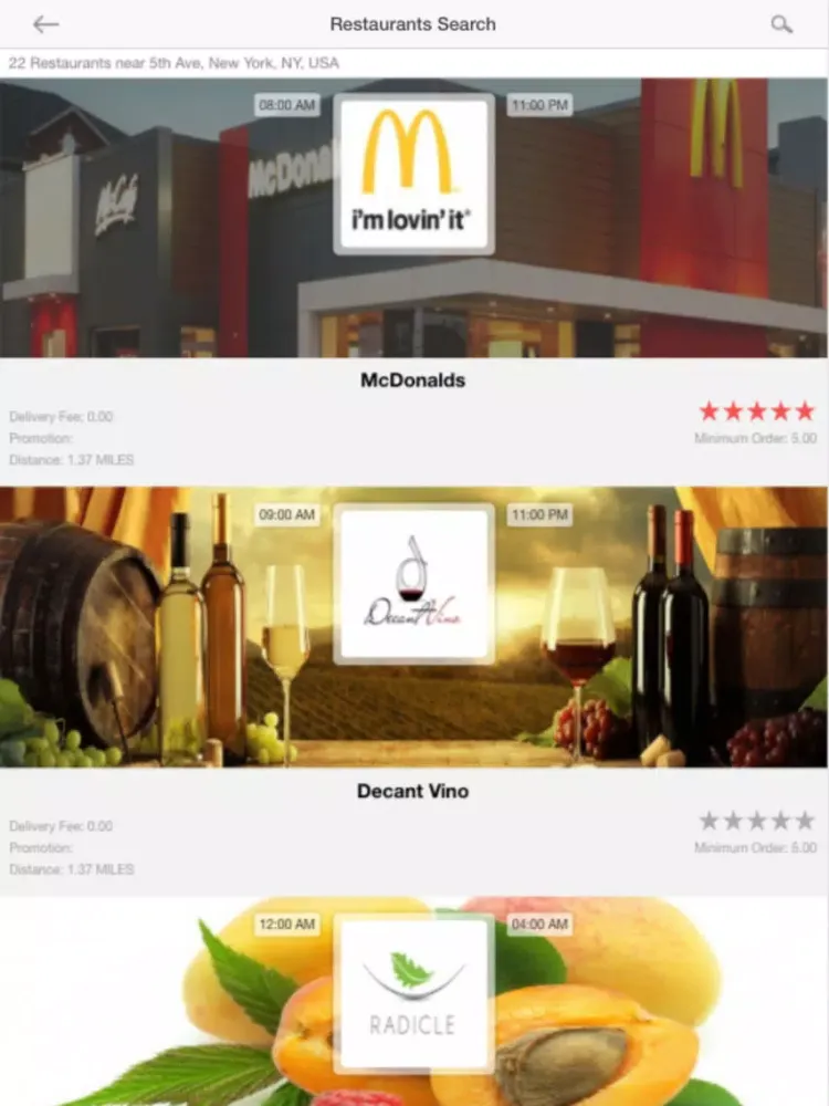 FoodReady.me iPad  Screenshots