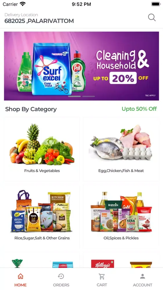 Скриншоты SuperMarket App Demo