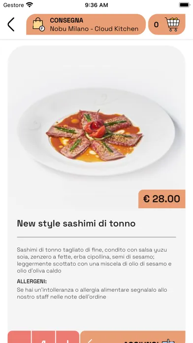 Tangkapan skrin Nobu Milano