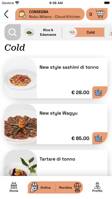 Tangkapan skrin Nobu Milano