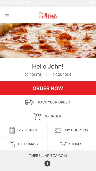 Screenshot di Bella Pizzeria App