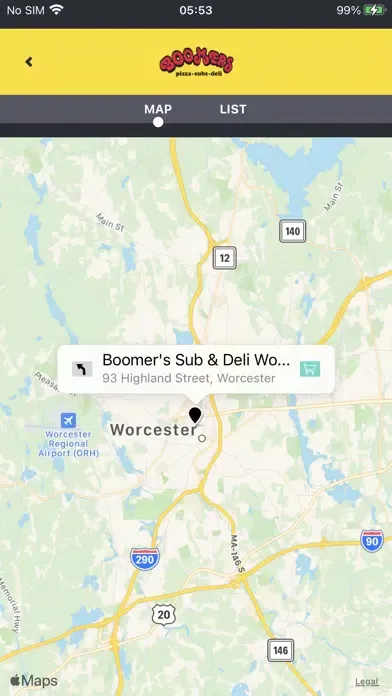 Captures d'écran de Boomers Pizza, Sub & Deli
