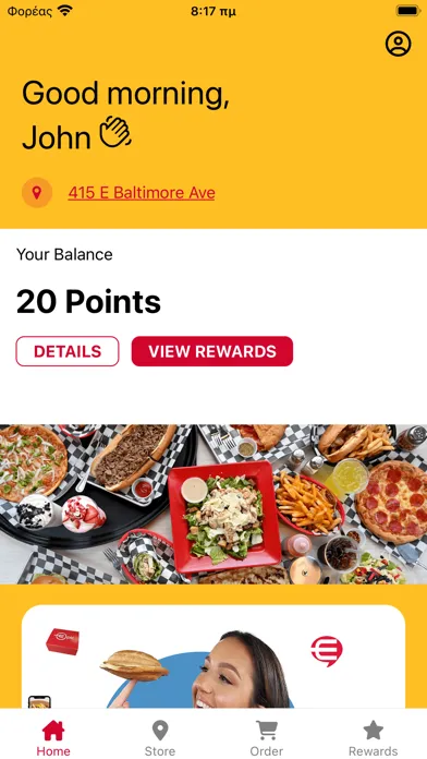 Ảnh chụp màn hình của Epic Foods Mobile App