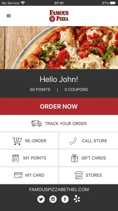 Screenshot di Famous Pizza Bethel