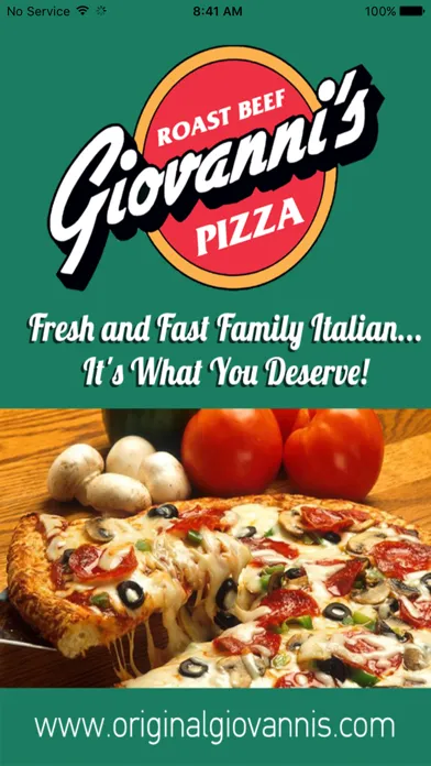 Zrzuty ekranu Giovanni's Roast Beef & Pizza