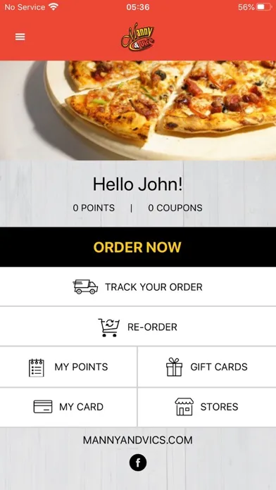 Capturas de pantalla de Manny & Vic's Pizzeria