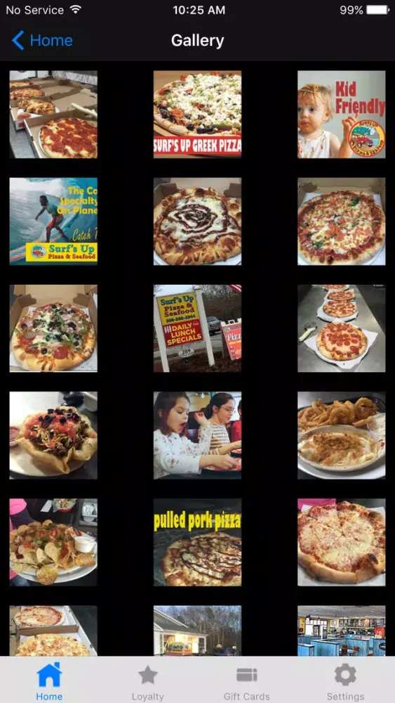 Ảnh chụp màn hình của Surf's Up Pizza