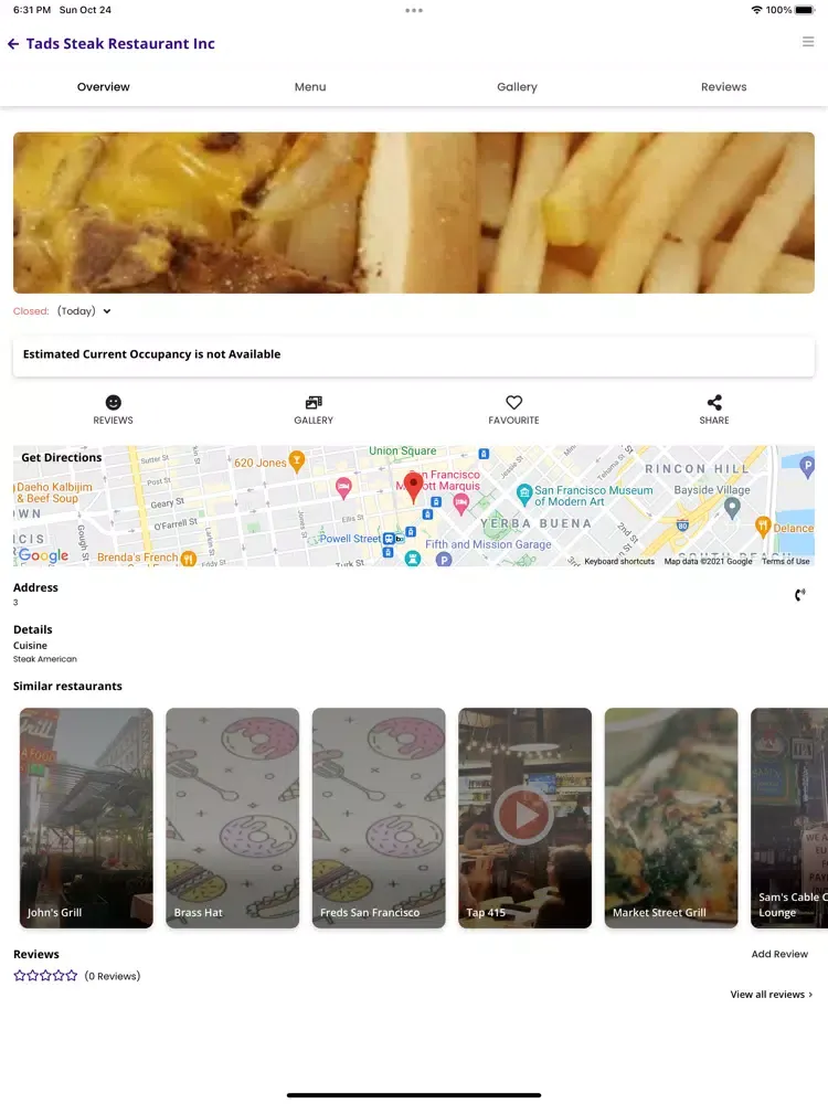 Food Vybe iPad  Screenshots