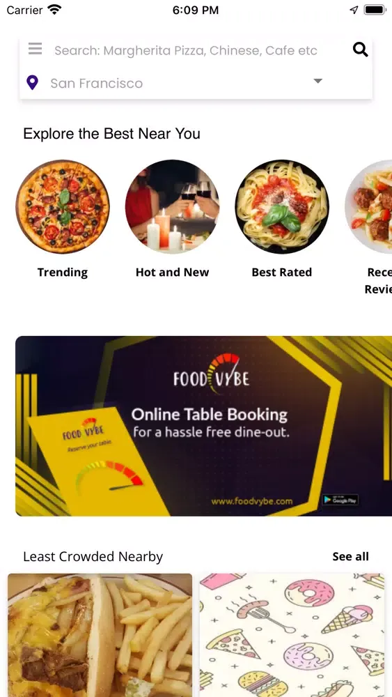 Food Vybe Screenshots